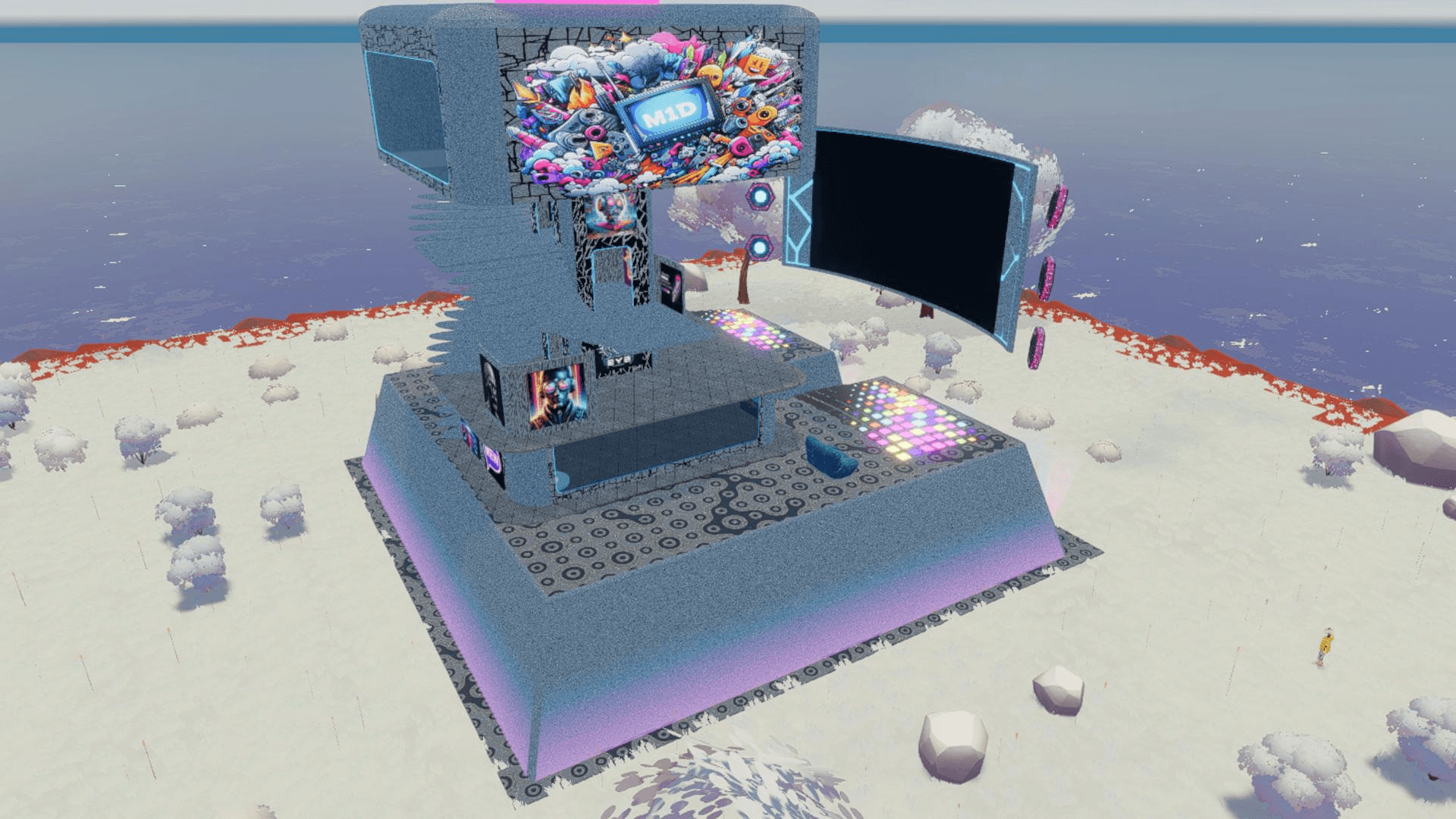 Aerial overview of M1D HQ