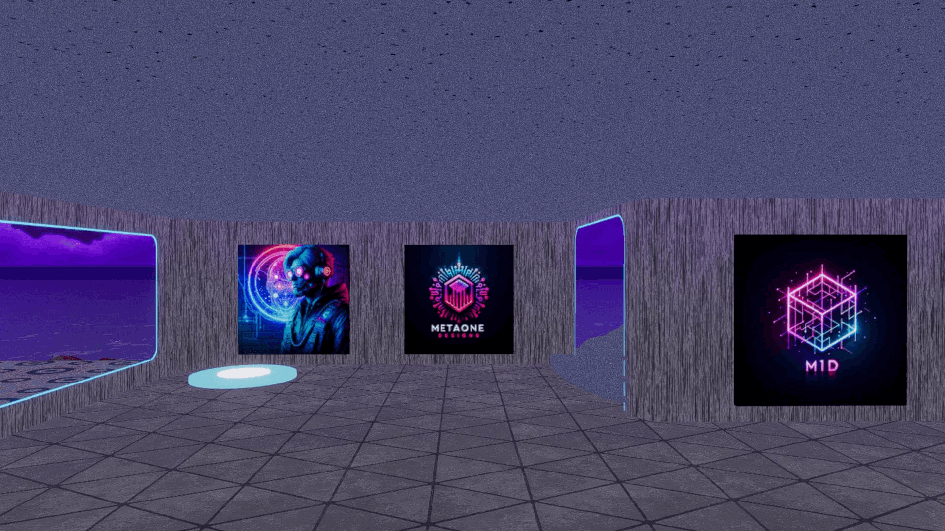 Art gallery with METAONE and M1D displays